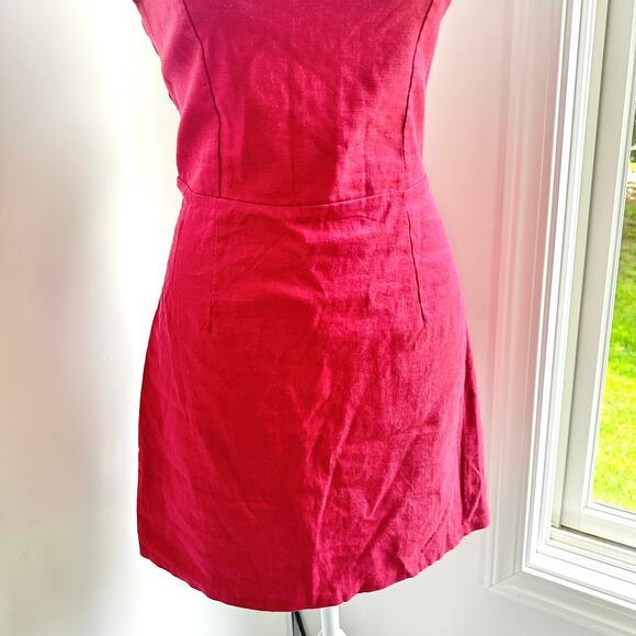 Lottie Moss NWT Red Mini Fit Flare Cocktail Party Dress XS Pac Sun - Picture 3 of 7